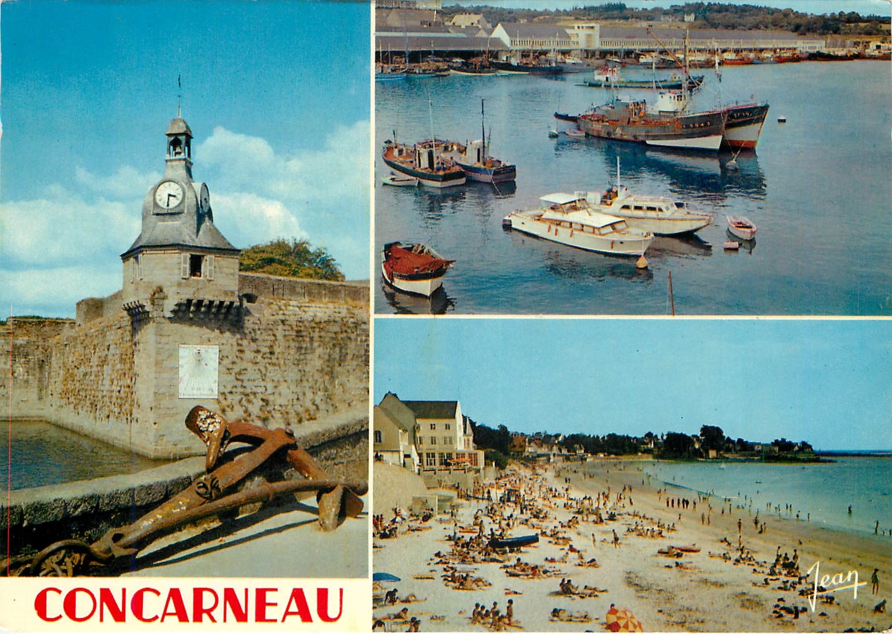CPM Concarneau Le beffroi et de la Ville Close Le Port et la criee 