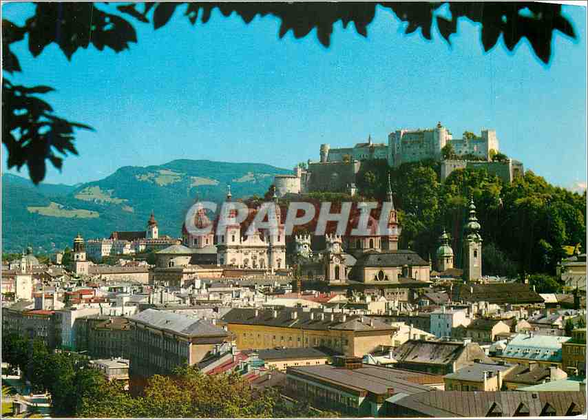 CPM Salzburg La Ville de Mozart Vue de la Terasse Humbold 