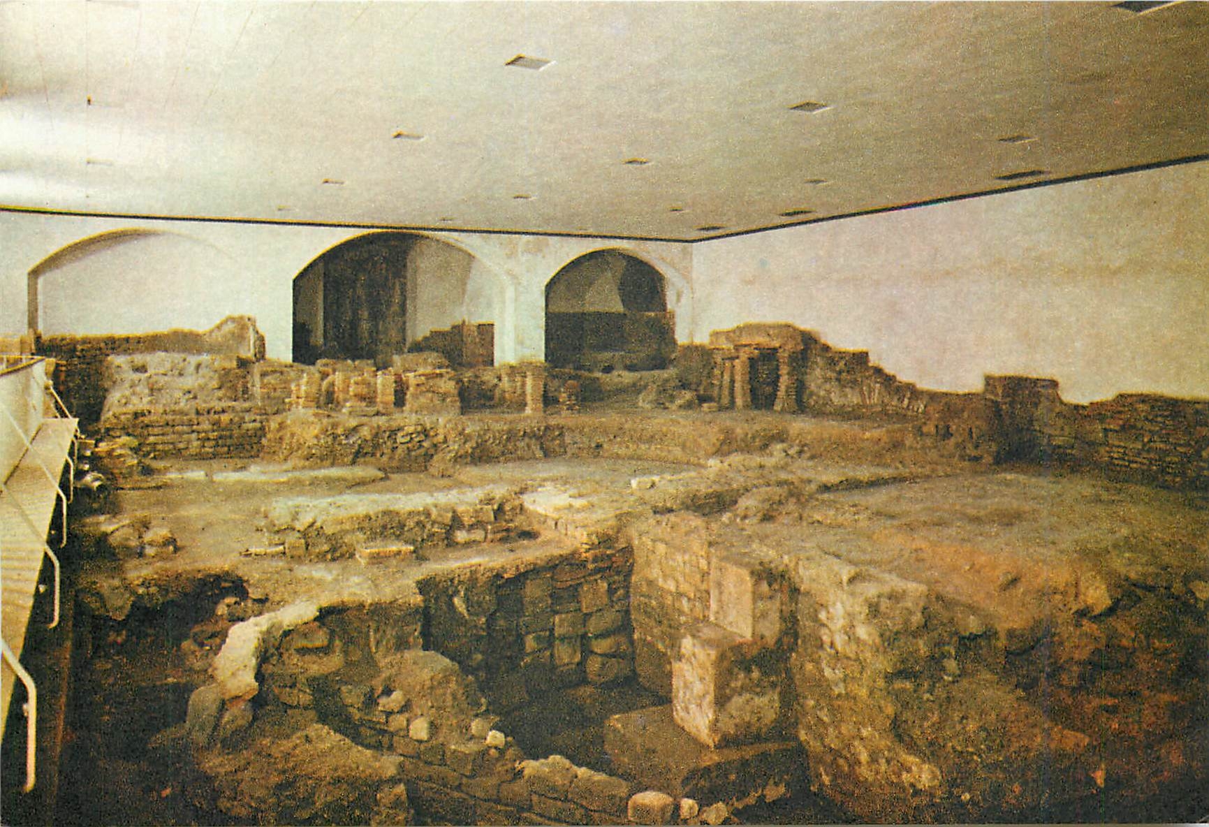 CPM Roman Baths Bath The East Bath showing remains of suites of private baths hot rooms etc 