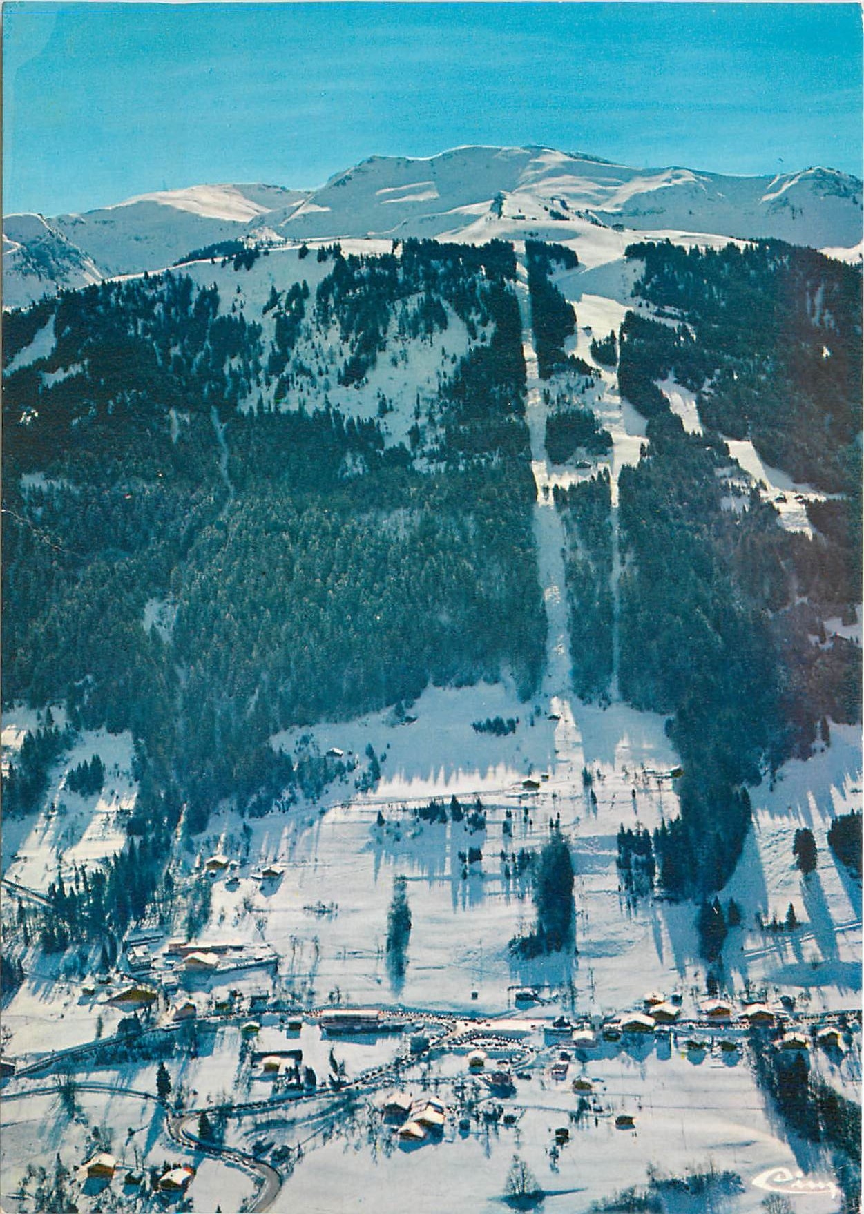 CPM Samoens Hte Savoie Vercland Le Plateau des Saix Vue aerienne 