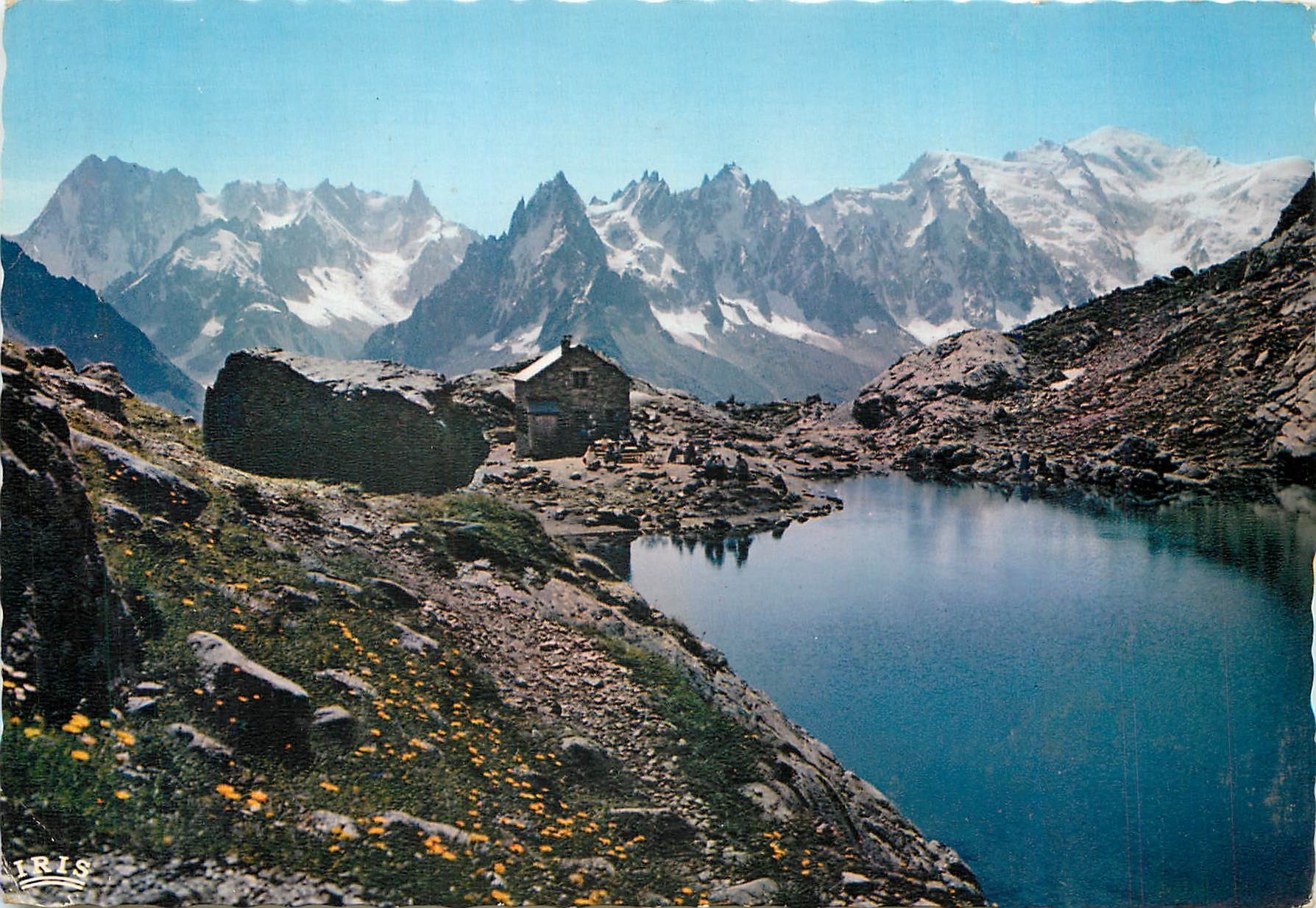 CPM Chamonix Mont Blanc Le Lac Blanc les Grandes Jorasses les Aiguilles de Chamonix et le Mont Blanc