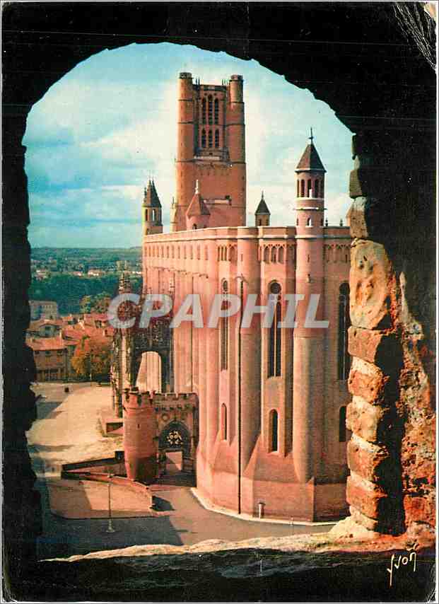 Albi — Cathédrale Sainte-Cécile vue de la Tour du Guet — éditeur Yvon, n° 107