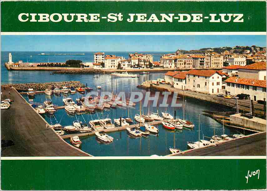 CPM Ciboure Saint Jean de Luz Pyrenees Atlantiques Le Port de Plaisance Larraldenia 