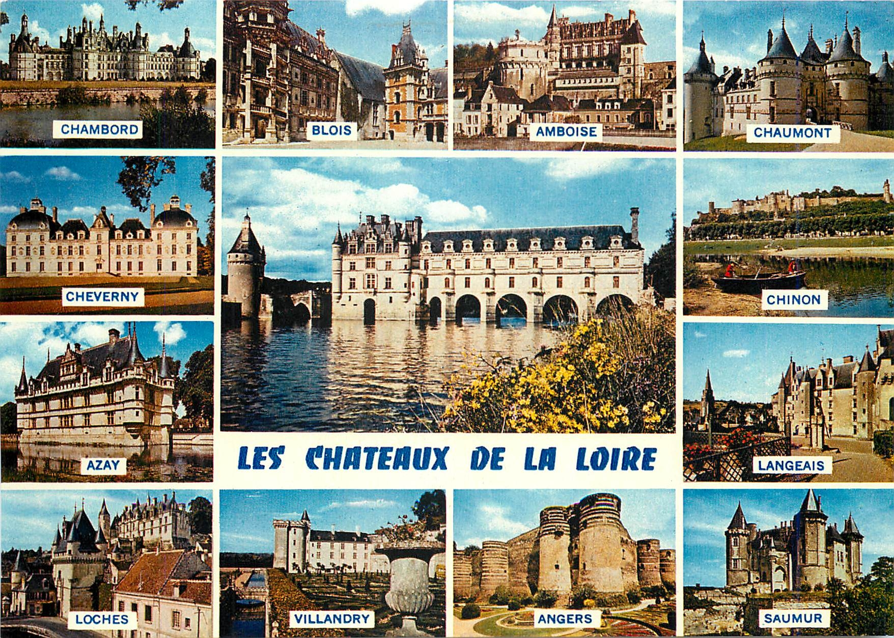 CPM Les Chateaux du Val de Loire Au centre Chenonceaux 