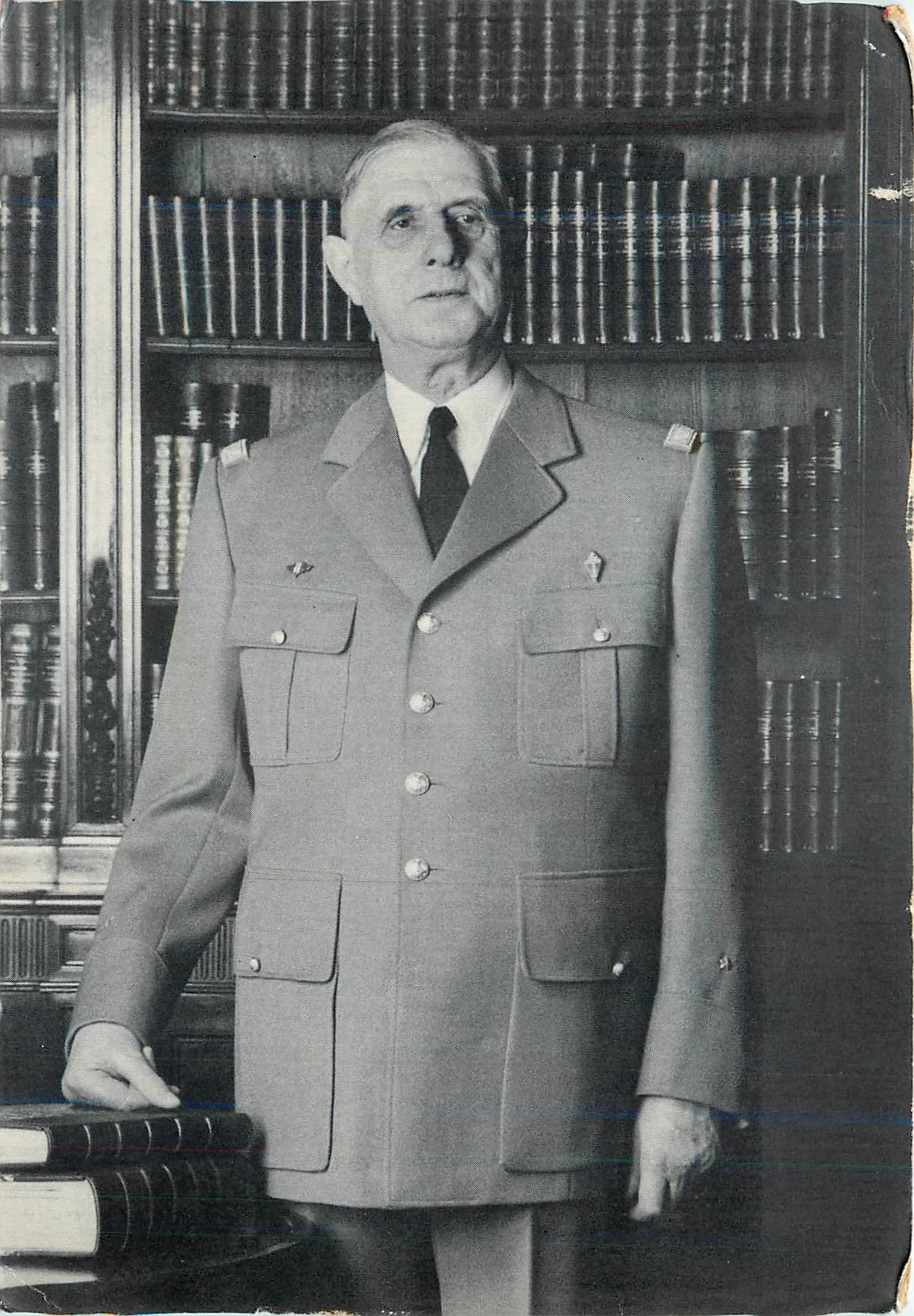 CPM Photo Jean Marie Marcel General de Gaulle