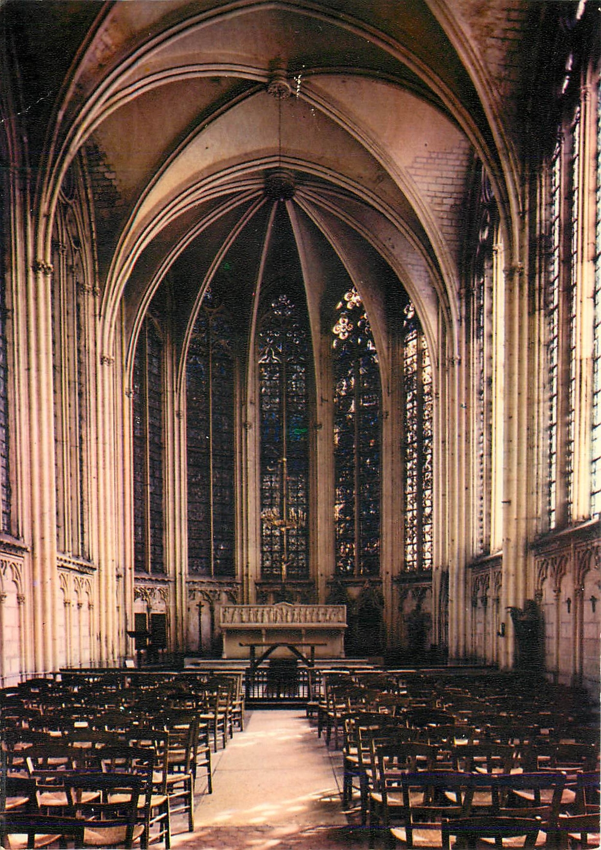 CPM St Germer de Fly Oise Sainte Chapelle monument historique 