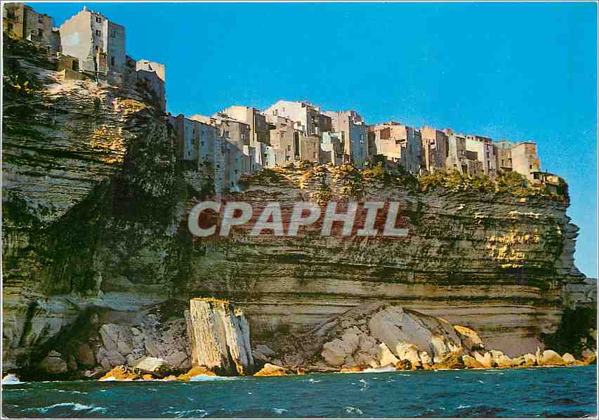 CPM Corse Ile de Beaute Bonifacio La haute ville et les falaises 