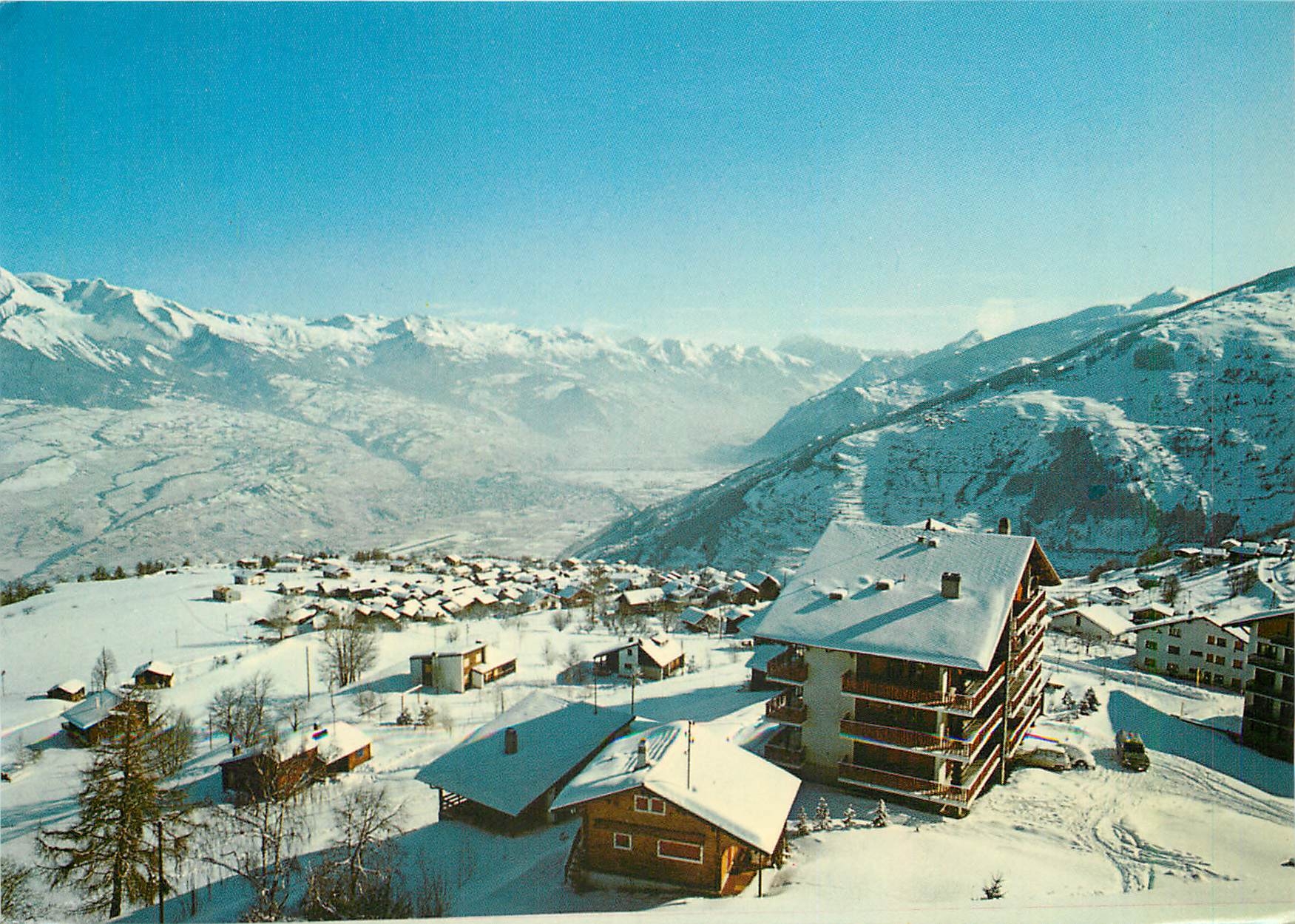 CPM Haute Nendaz VS Village Vue vallee du Rhone Sion 