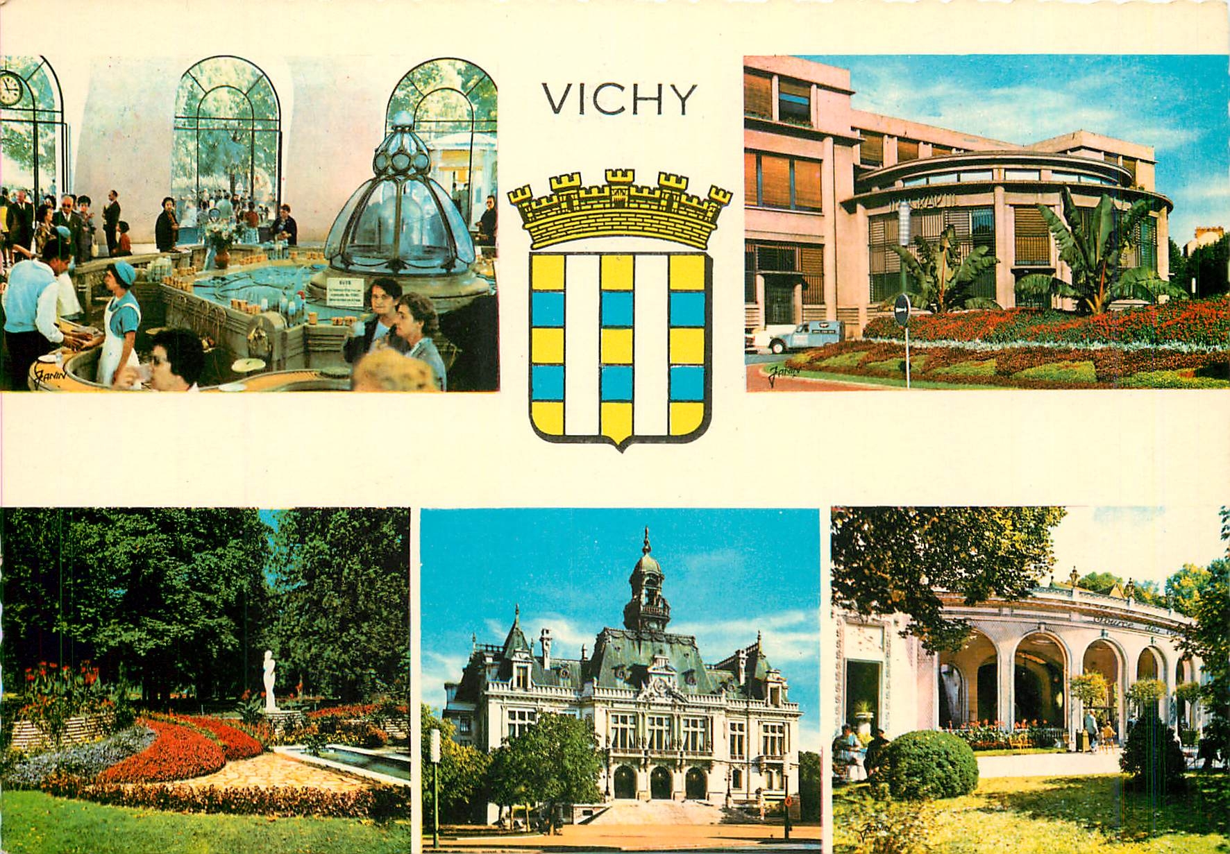 CPM Vichy Allier Parc de l'Allier L'Hotel de Ville 