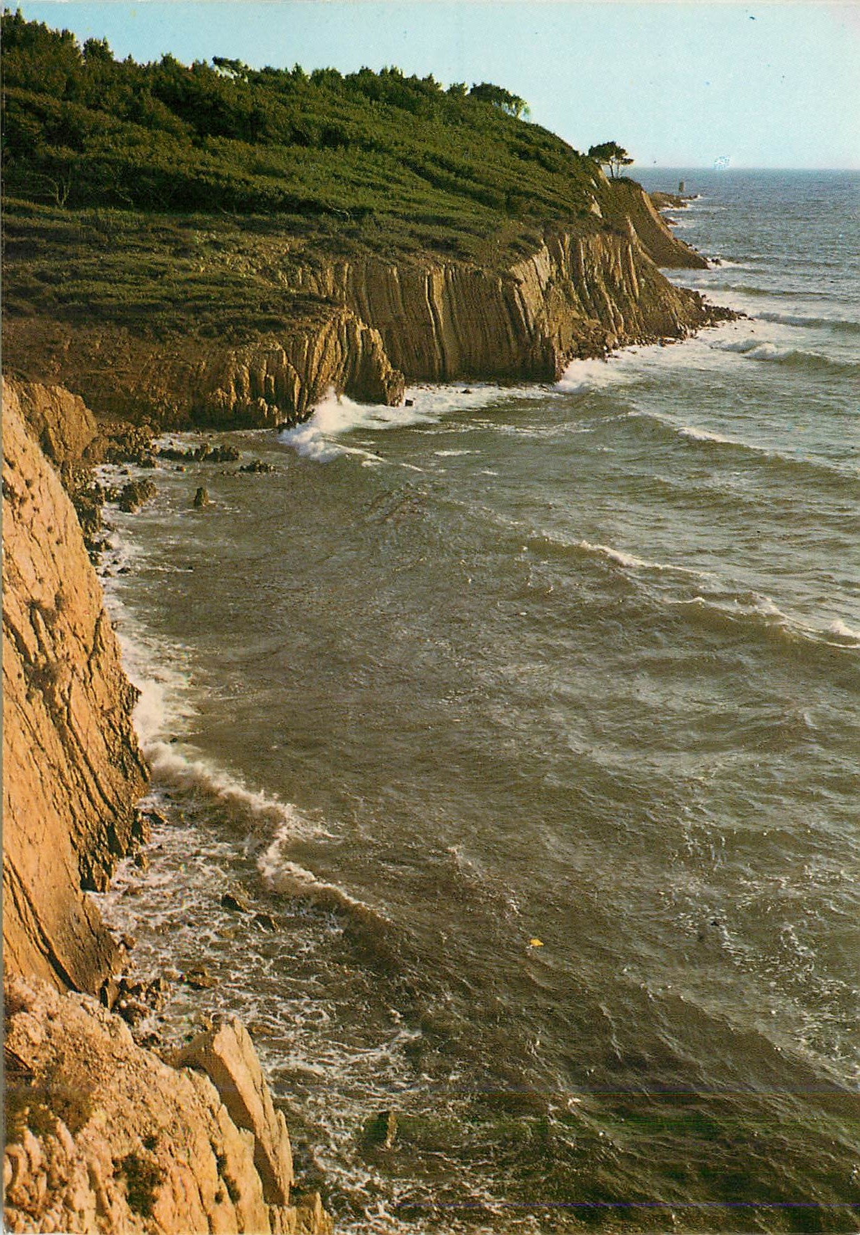 CPM Sanary Var Soleil couchant sur les falaises 