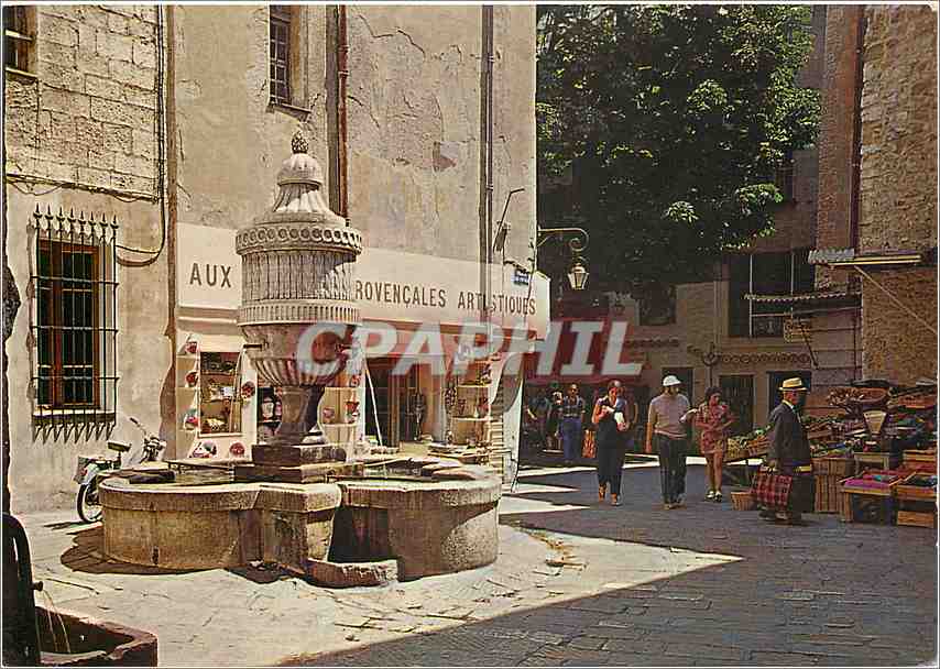 CPM Vence Cote d'Azur French Riviera La fontaine provencale Place du Peyra 