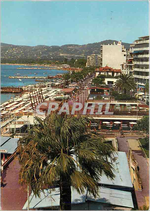 CPM Juan les Pins La Promenade du Soleil et les Plages 
