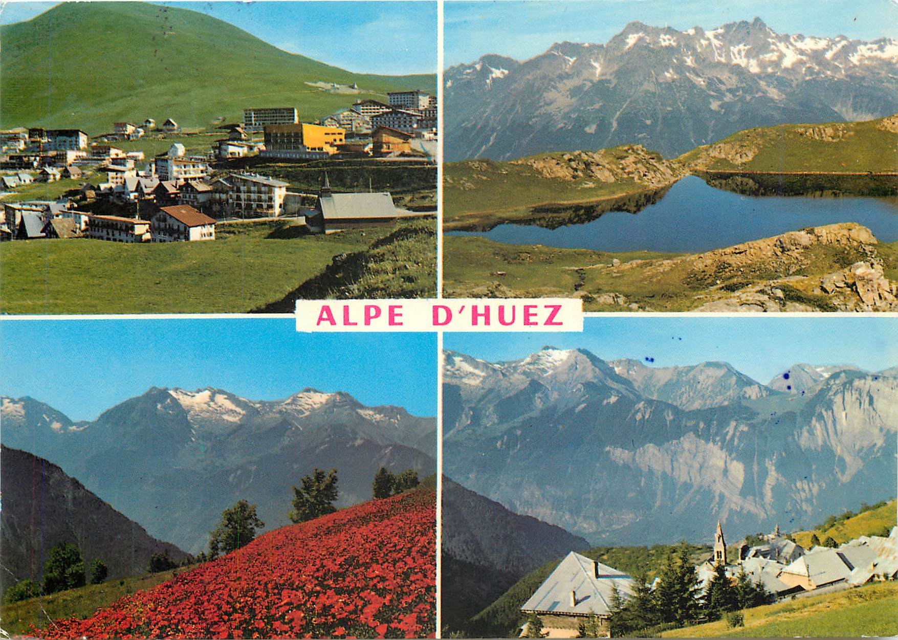 CPM Souvenir de l'Alpe d'Huez Isere Station olympique 