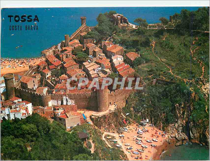 CPM Tossa de Mar Costa Brava Vila Vella dedans l'endroit 