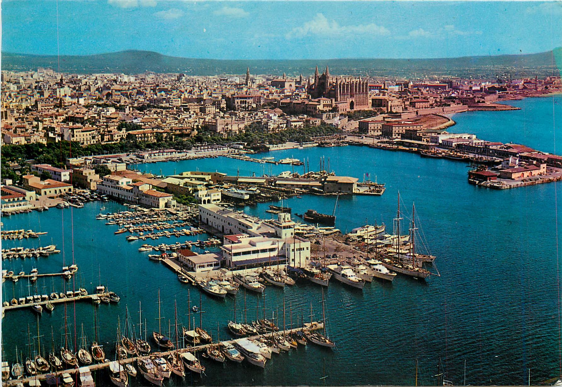 CPM Mallorca Baleares Espana Palma Vista parcial del Puerto 