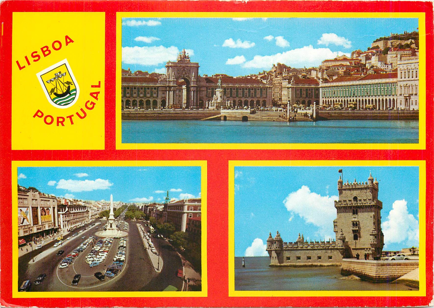 CPM Lisboa Portugal Souvenir de Lisbonne 