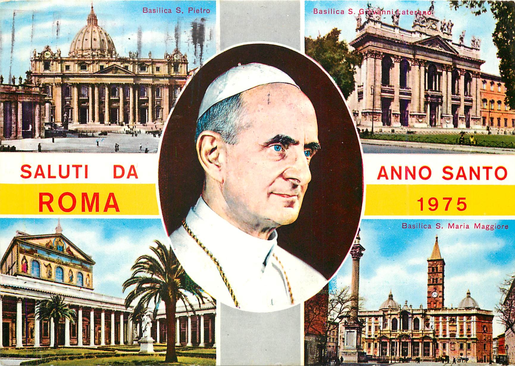 CPM SS Paul VI avec les quatre Basiliques Romaines 