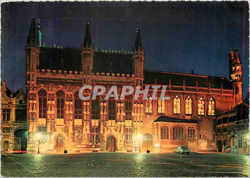 CPM Bruges Hotel de Ville et chapelle du Saint Sang 