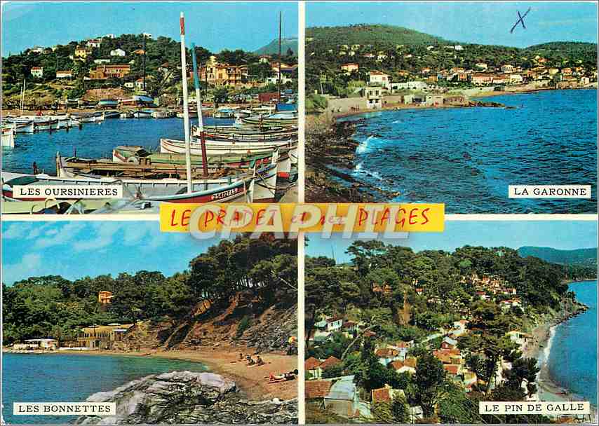 CPM Cote Varoise Souvenir du Pradet Les Oursinieres La Garonne Les Bonnettes Le pin de Galle
