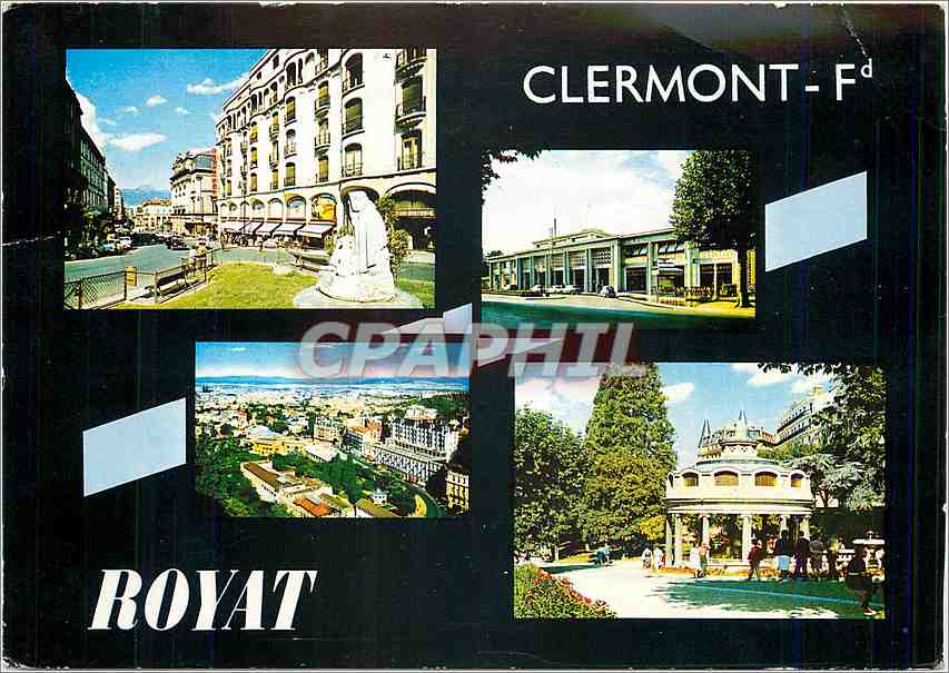 Clermont-Ferrand et Royat — vue panoramique et sites touristiques — Éditeur touristique Clermont-Ferrand