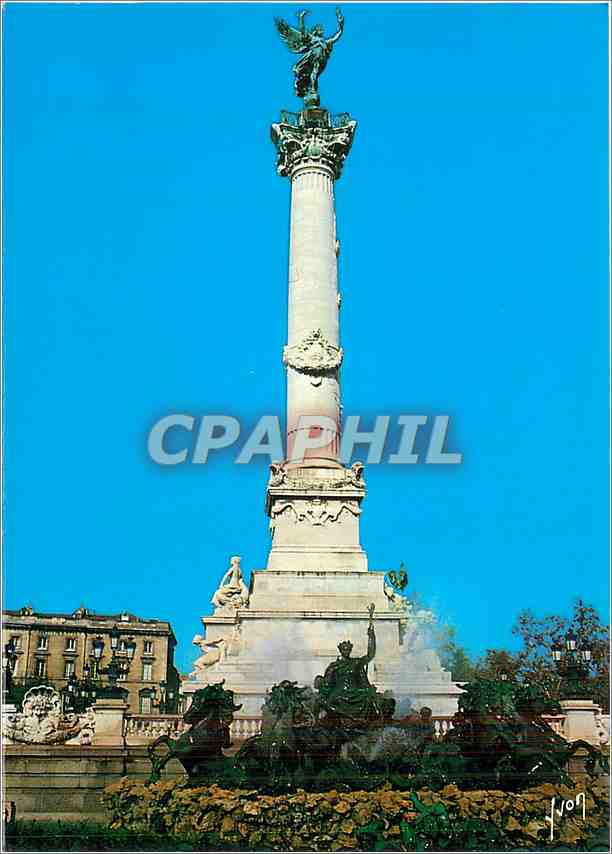 CPM Bordeaux Gironde La Colonne des Girondins Place des Quinconces 