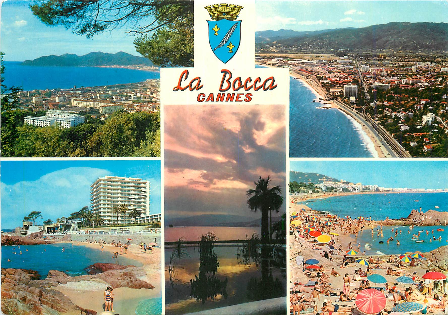 CPM La Cote d'Azur Cannes La Bocca Vue generale Le chateau de la Mer et la Plage 