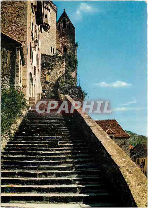 CPM Rocamadour Lot Lieu de Pelerinage celebre des le Moyen Age 
