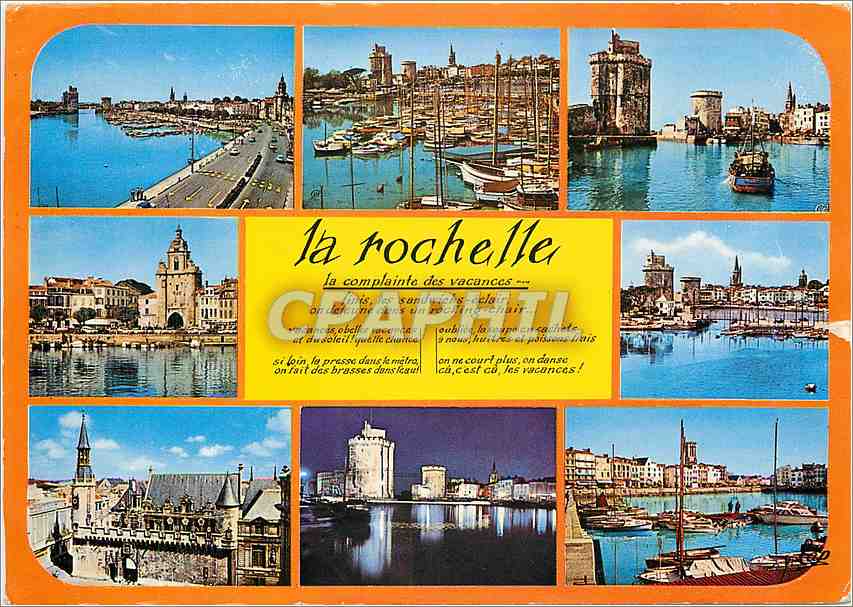 CPM La Rochelle Le Port et Quai Duperre Bassin des Yachts Entree du Port Tour de d'Horloge 