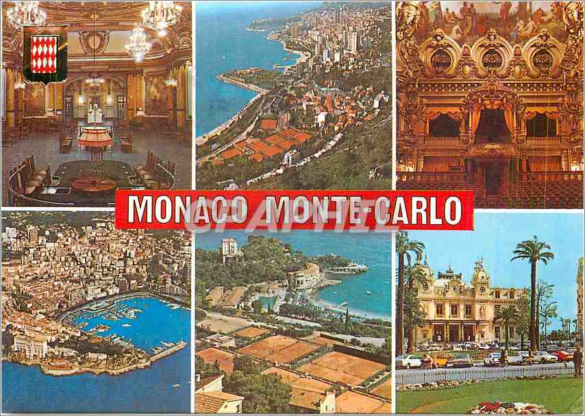 CPM Monaco Monte Carlo Vues diverses de la Principaute de Monaco 
