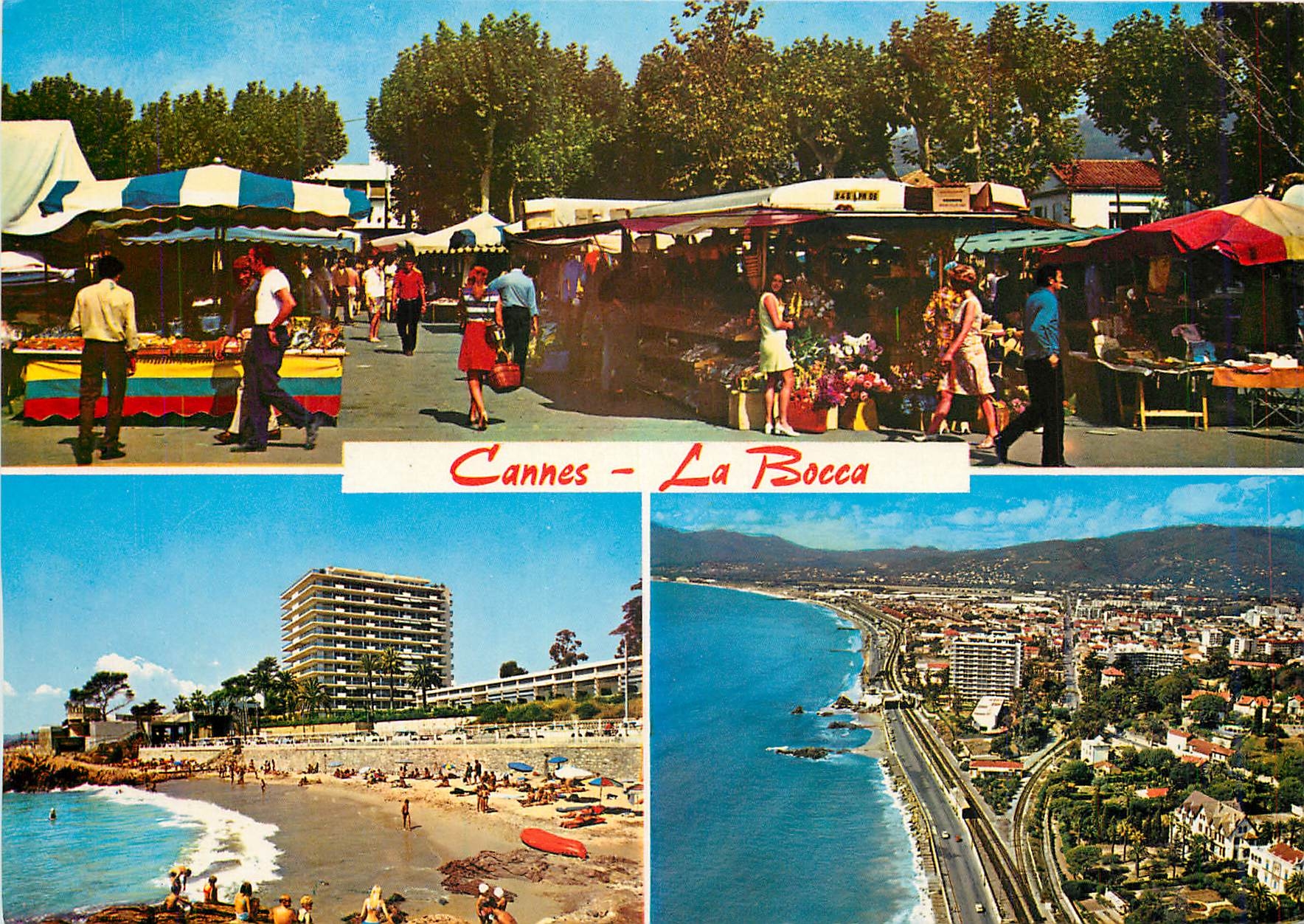 CPM Cannes Cote d'Azur French Riviera Souvenir de la Bocca 