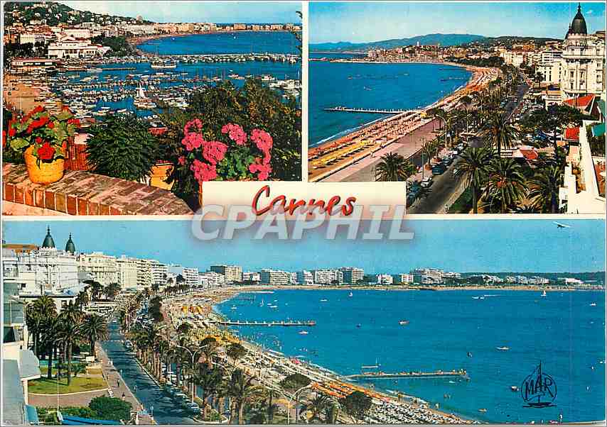 CPM La Cote d'Azur Cannes Le Port et la Croisette 