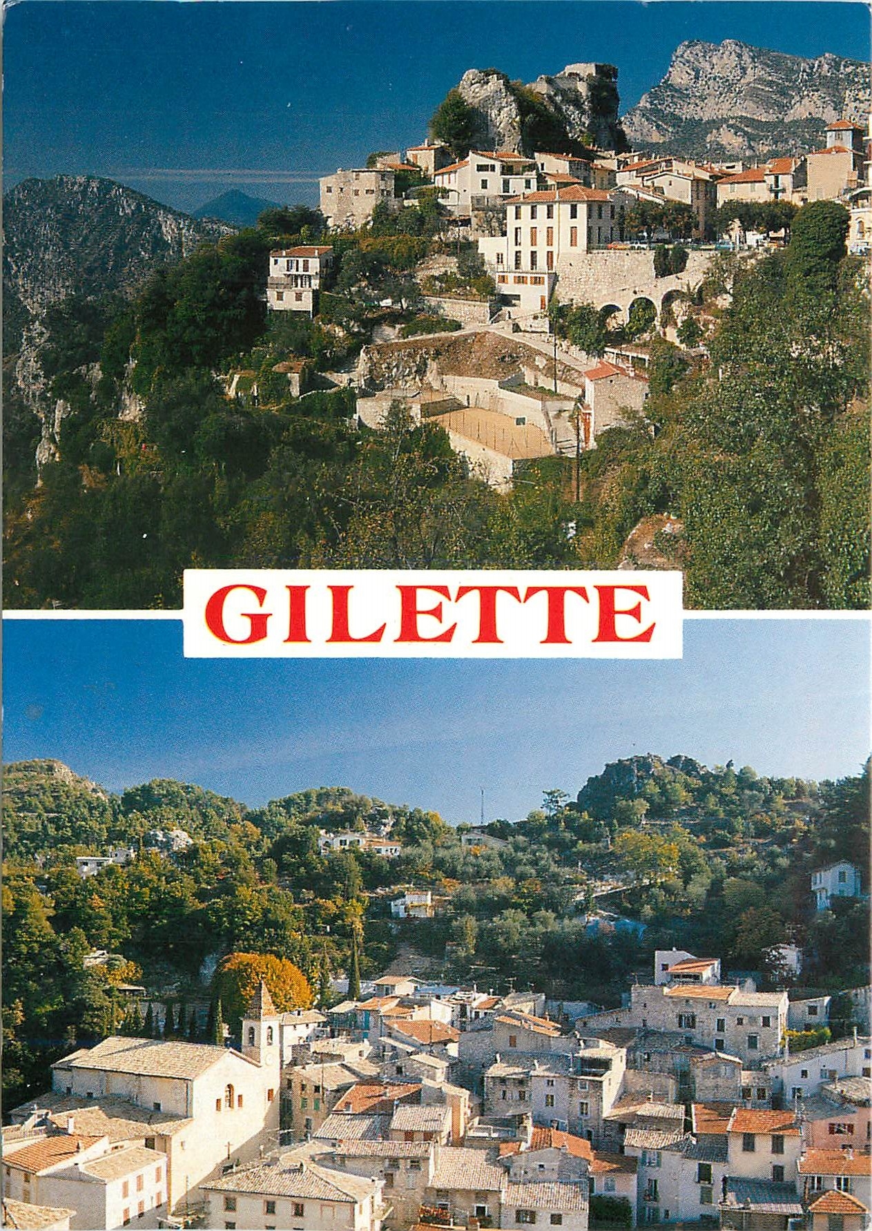 CPM Gilette Alpes Martimes Village plein de caractere perche sur un eperon 