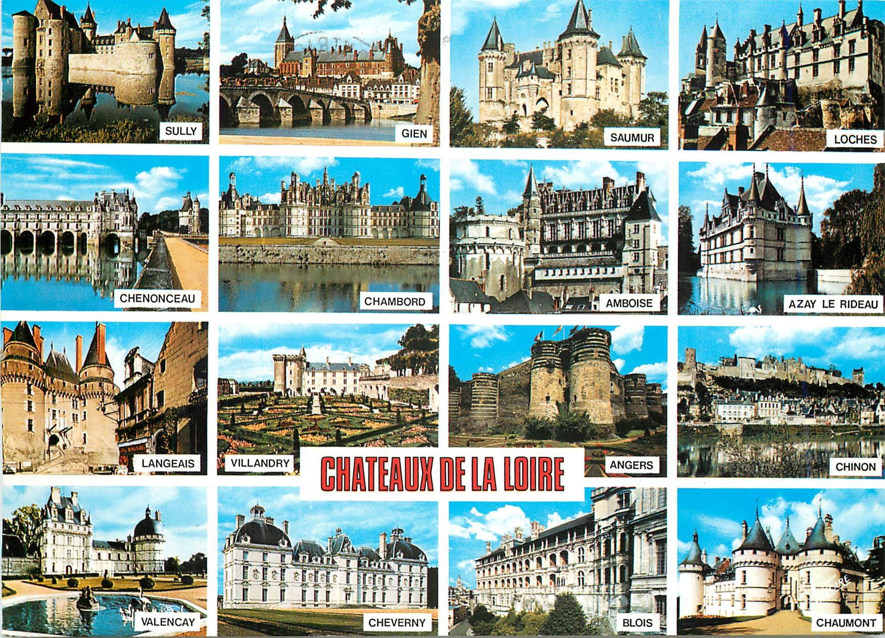 Châteaux de la Loire — Collection de 12 châteaux — Éditions Valoïne