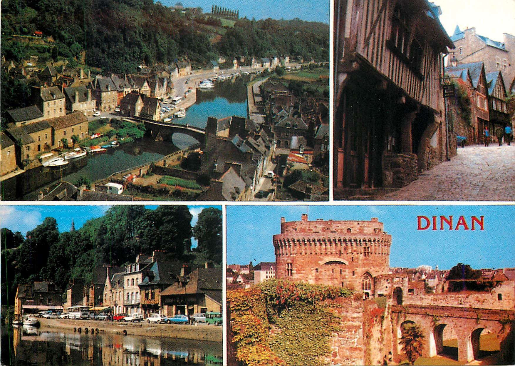 Dinan — vue générale, vieux pont, château de la Duchesse Anne — Éditions ART & DÉCO, série C 6