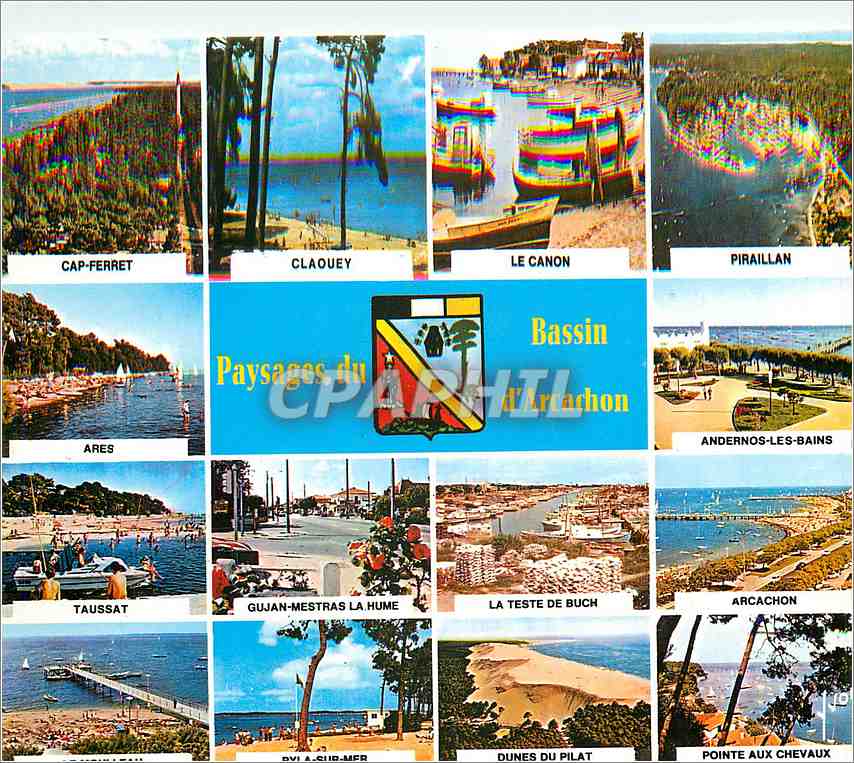 CPM Paysages du Bassin d'Arcachon Gironde Vu du Ciel par Alain Perceval 