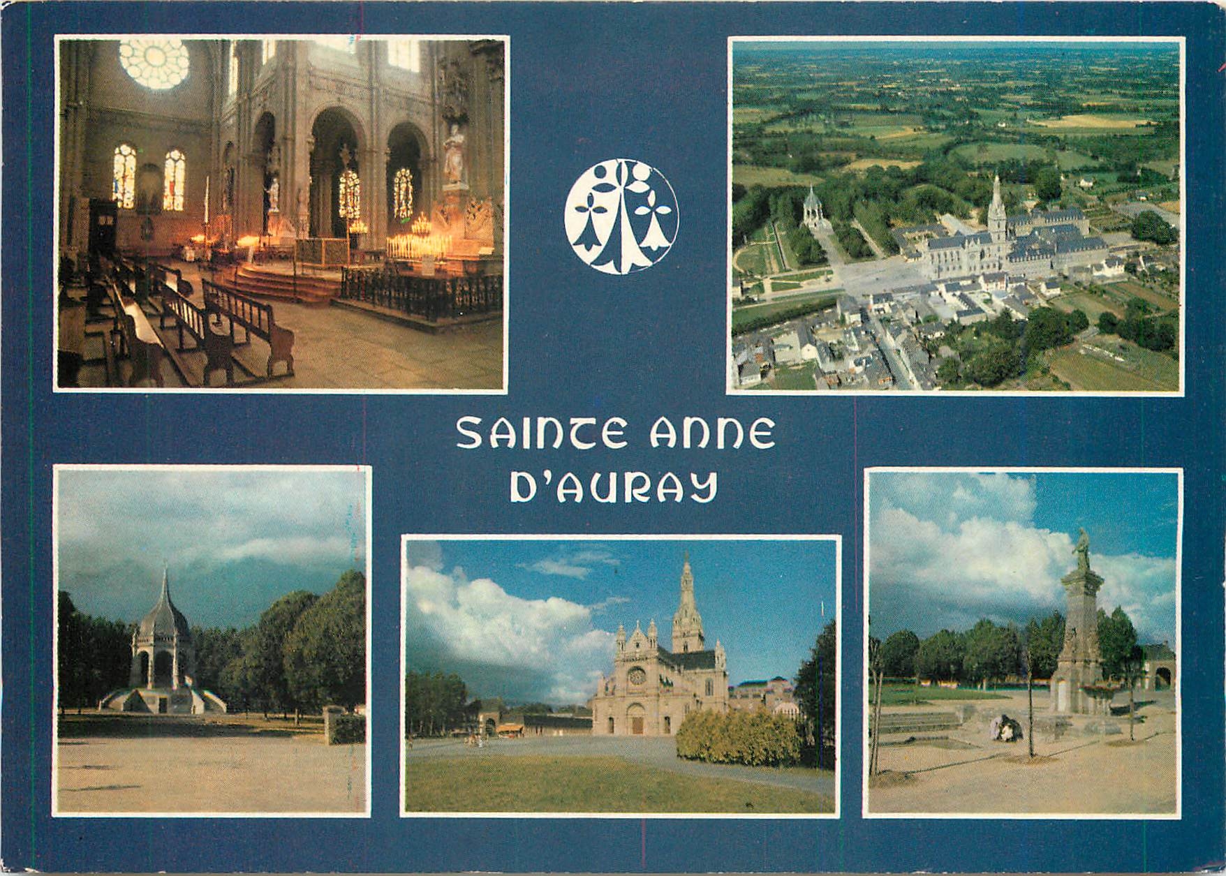 CPM Sainte Anne d'Auray L'interieur de la Basilique vue d'ensemble sur le centre de pelerinage 