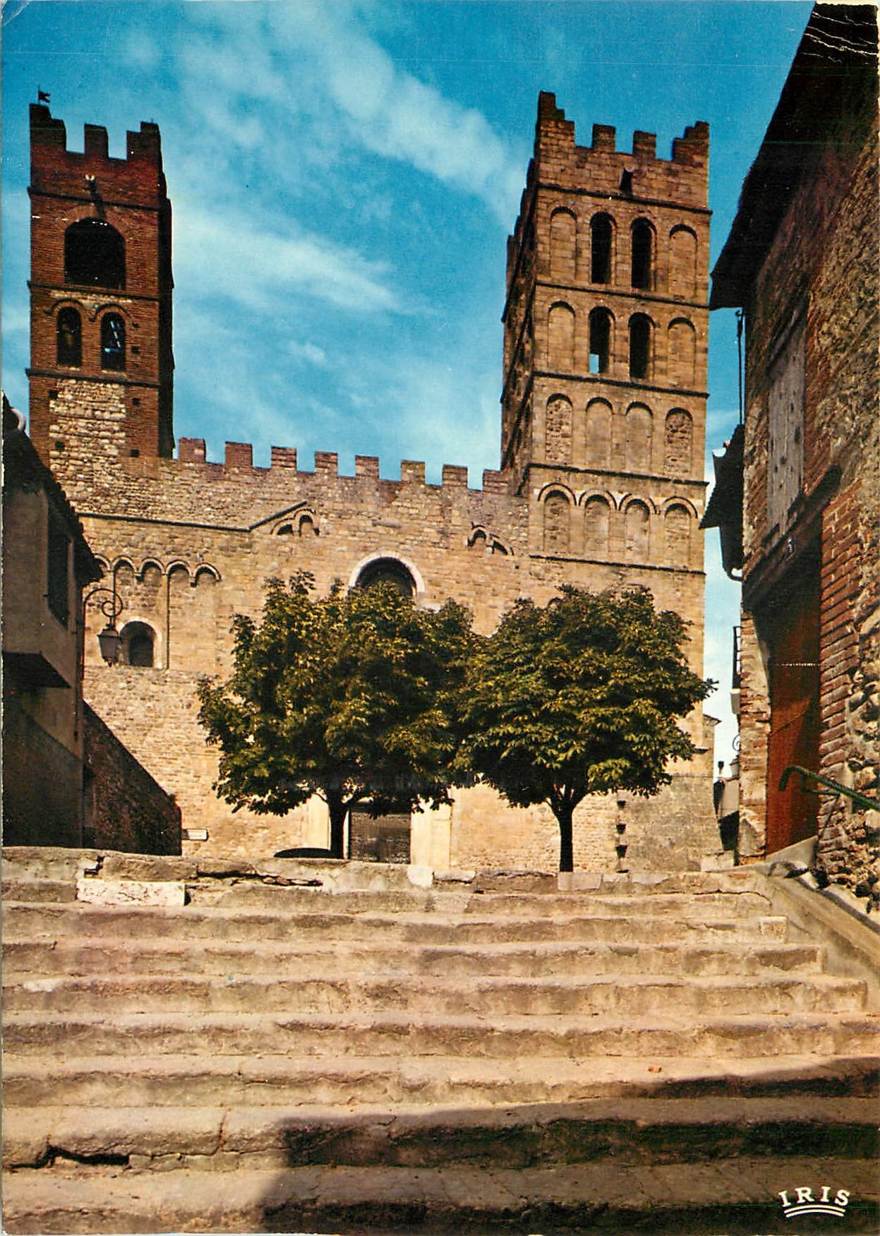 CPM Elne Pyrenees Orientales La Cathedrale Sainte Eulalie La facade 