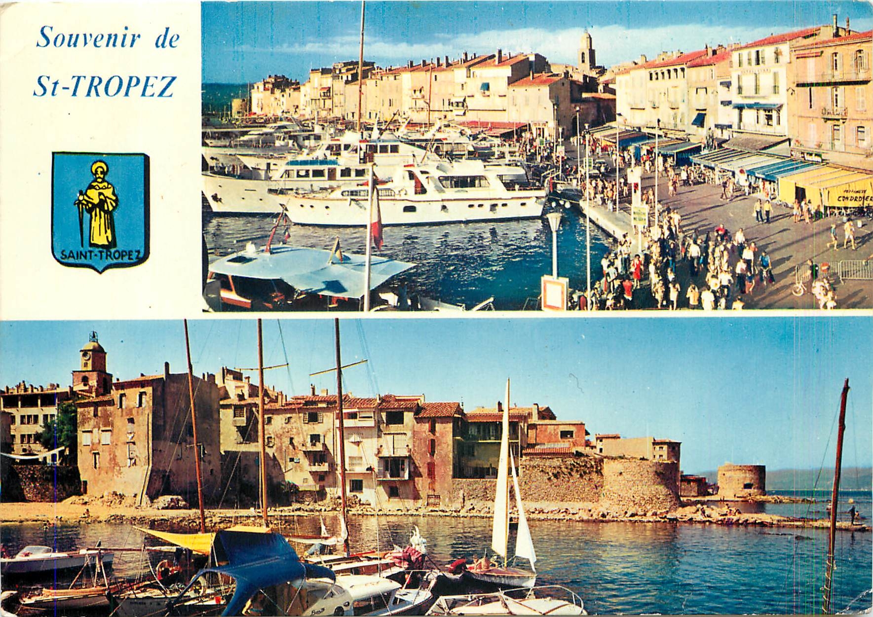CPM Saint Tropez Var Le port des yachts Le port des pecheurs 