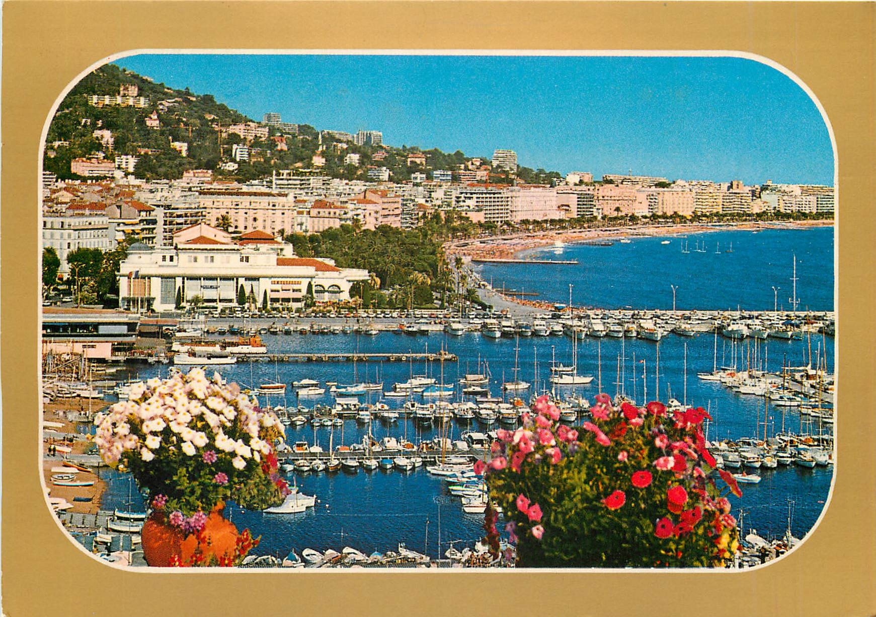 CPM Cannes AM Le Port et la Croisette vus du Mont Chevalier 