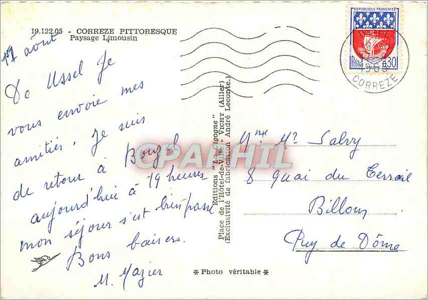 CPM Correze Pittoresque Paysage Limousin Bergere Moutons — Verso