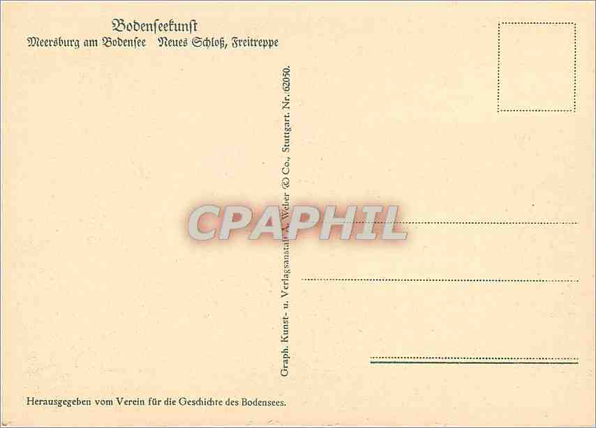 CPM Herausgegeben vom Vercin fur die Geschichte des Bodensees  — Rückseite