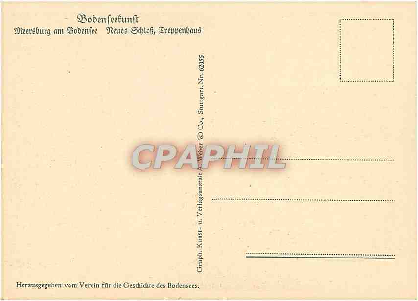 CPM Herausgegeben vom Vercin fur die Geschichte des Bodensees  — Rückseite
