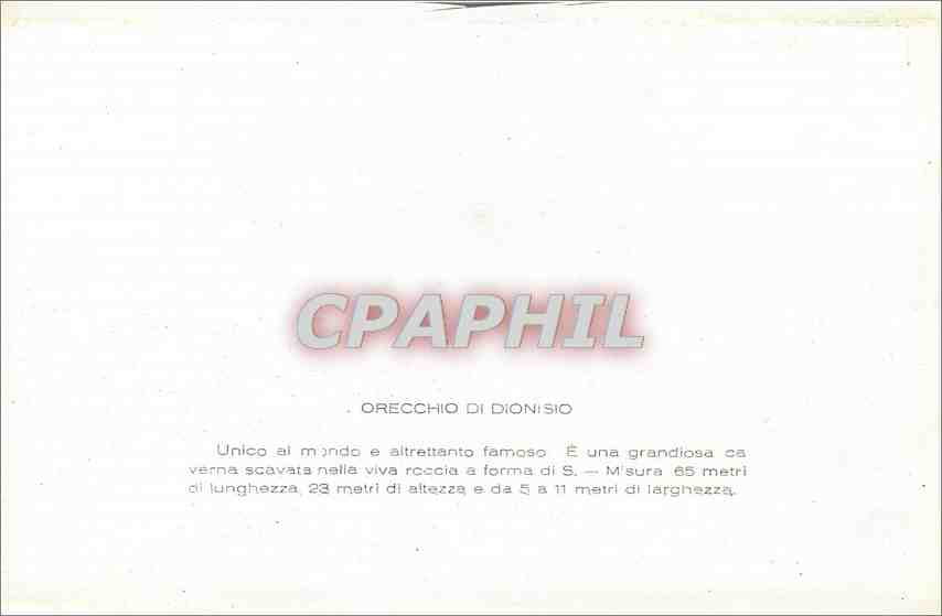 CPM Siracusa Orecchio di Dionisio  — Back
