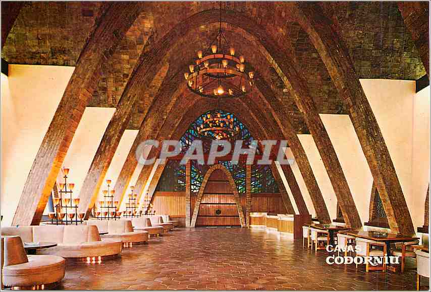 CPM Cavas Codorniu Salle de reception Puig y Cadafalch Monument National Classe 