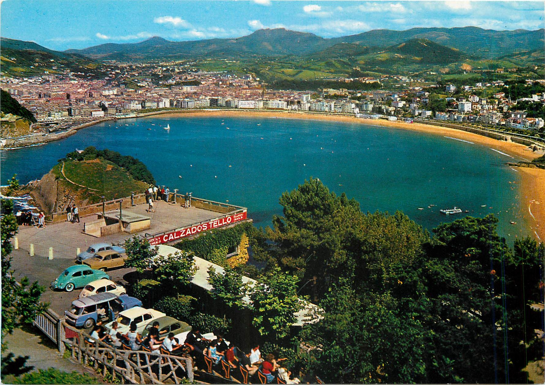 CPM San Sebastian Vue prise du Mont Igueldo 