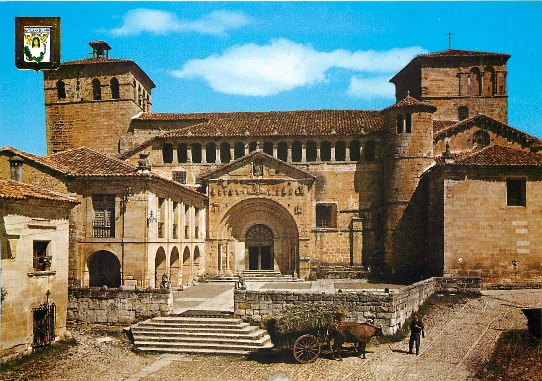 CPM Santillana del Mar Royal Collegiale Facade 