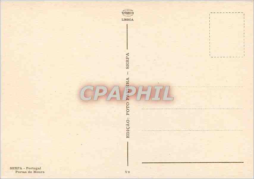 CPM Serpa Portugal Portas de Moura  — Rückseite