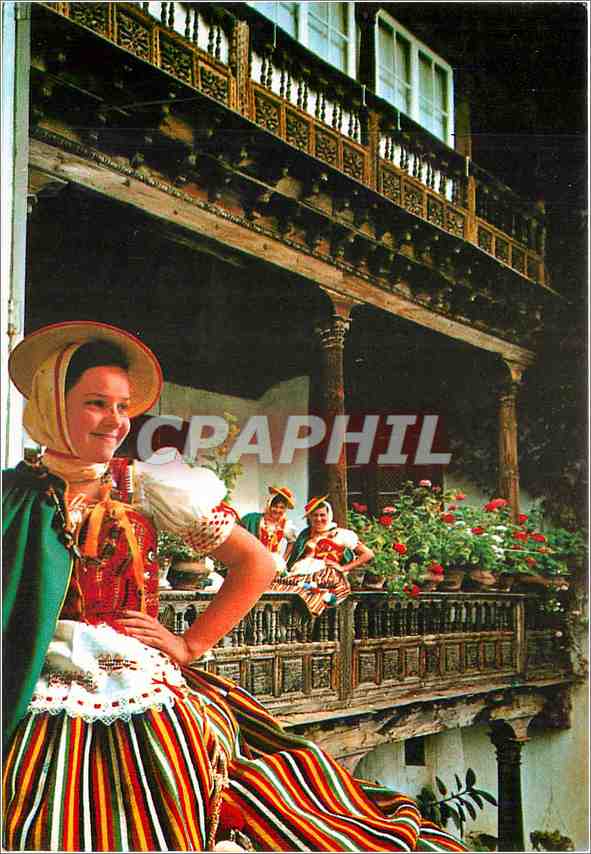 CPM La Orotava Costumes typiques dans la Casa de las Balcones 