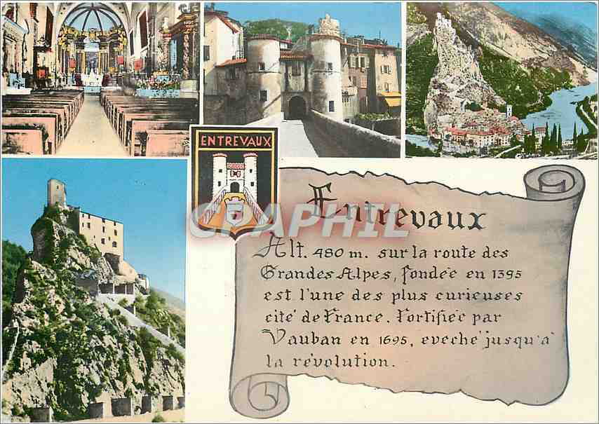 CPM La Route des Alpes Entrevaux BA 