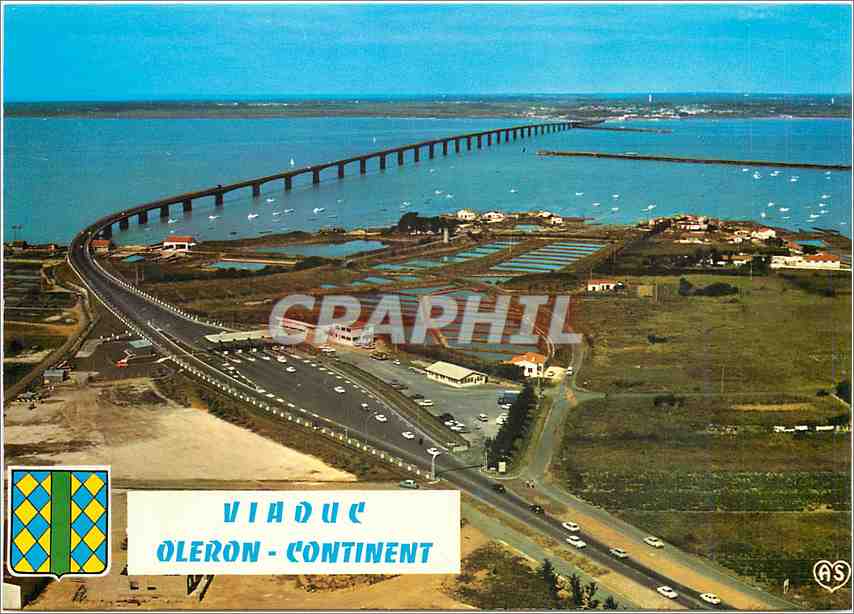 CPM Pont d'Oleron Chte Mme Le plus long viaduc de France dont les caracteristiques 